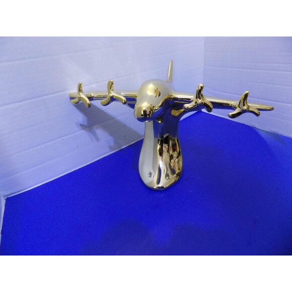 NEW Vintage Style Propeller Airplane Statue Figurine Model Plane Aviation - Picture 3 of 7